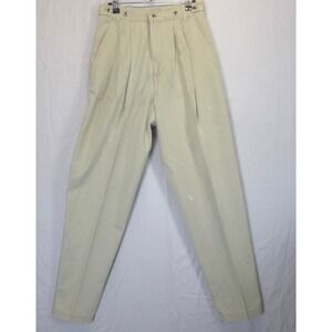 Vintage GAP Work Force Pleated Pants Women 11/12 High Waist Khaki Sage